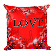Universal Love Abstract Square Pillow